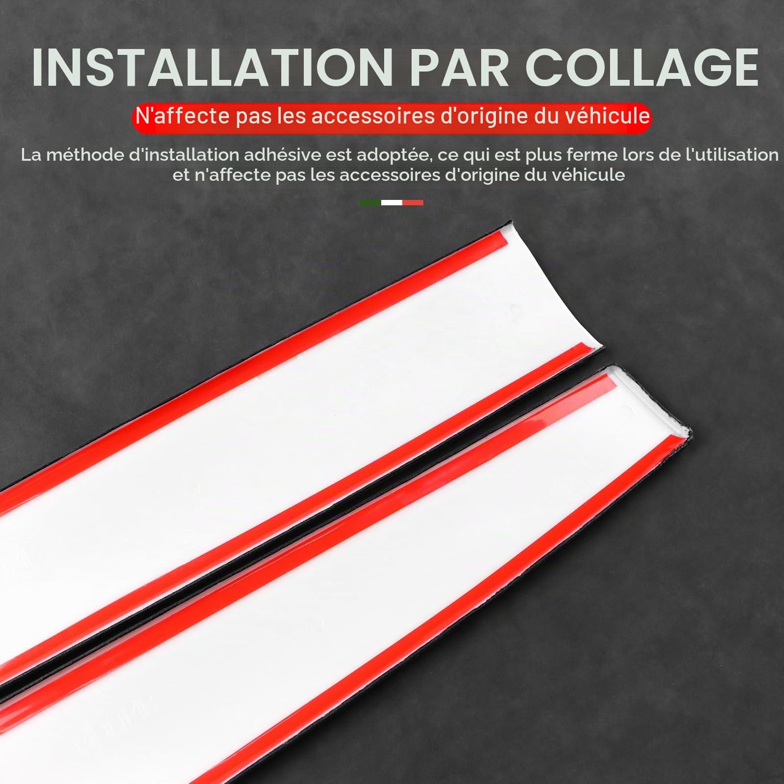 Garniture d'intérieur de voiture style alcantara pour Tesla Model 3 Y 2017 2018 2019 2020 2021 2022 pour tableau de bord de voiture - Accessoires de décoration d'intérieur et d'extérieur (noir)