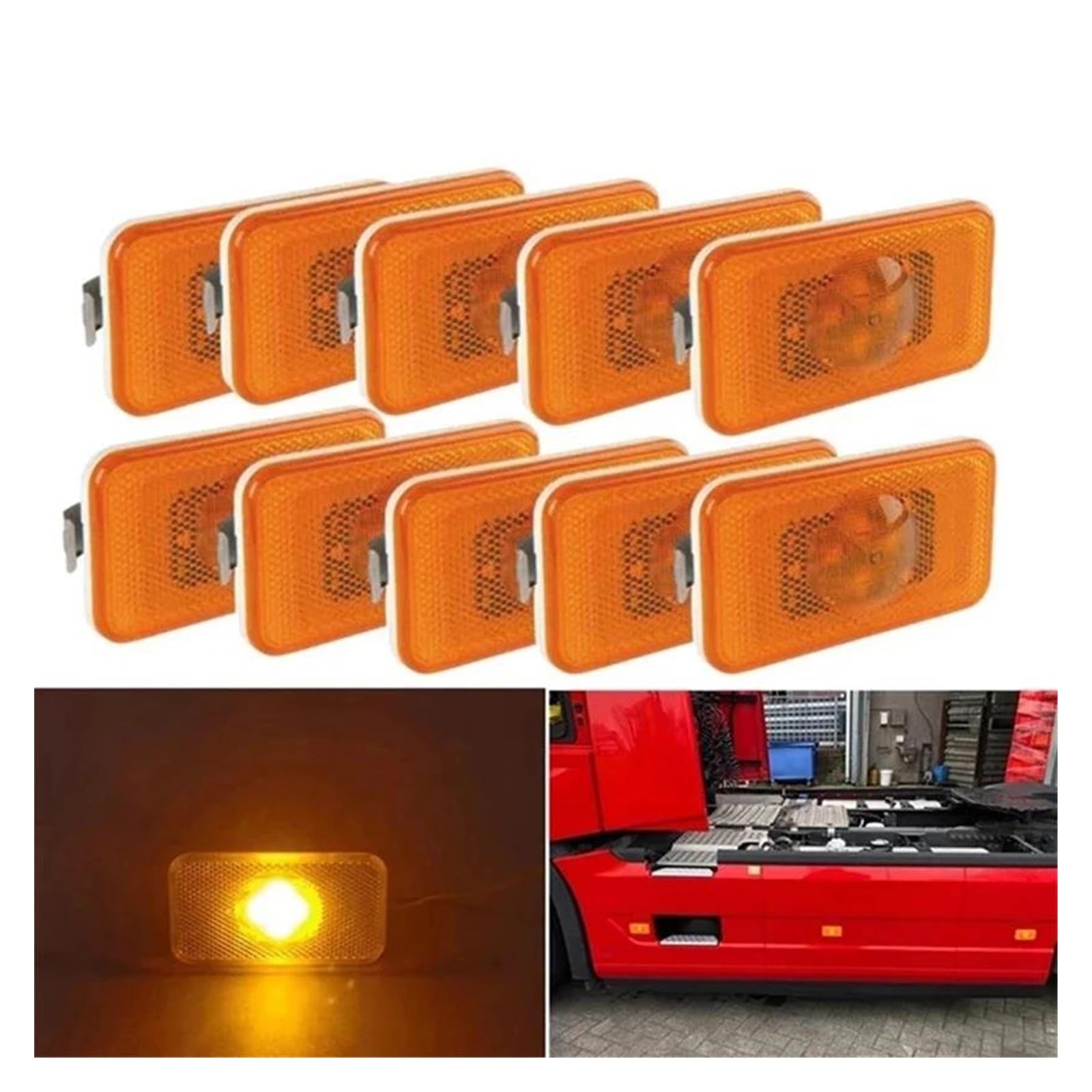 Amazon | バックランプ 10 個 24V トラック LED サイドマーカー