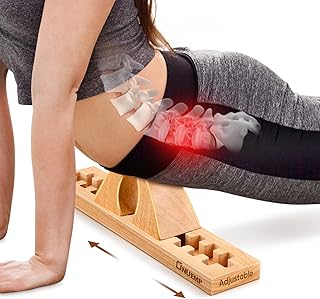 ONUEMP Psoas Release Tool, Fully Adjustable Hip Hook Psoas Muscle Release Tool, for QL, Hip Flexor, Back, Hamstring, Glute, Iliacus and Neck Pain Relief - Deep Tissue Myofascial Release, Wood