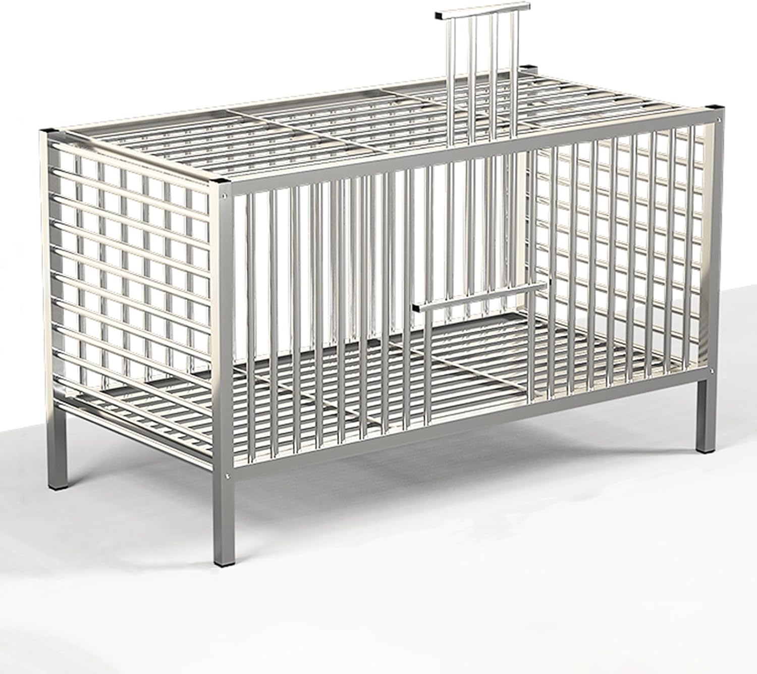 Large Chicken House, Metal Rabbit Coop with Sliding Door, Outdoor Poultry Cage Use for Guinea Pig Hedgehogs Small Animal,One Color-49 cm L x 25 cm W x 29 cm H