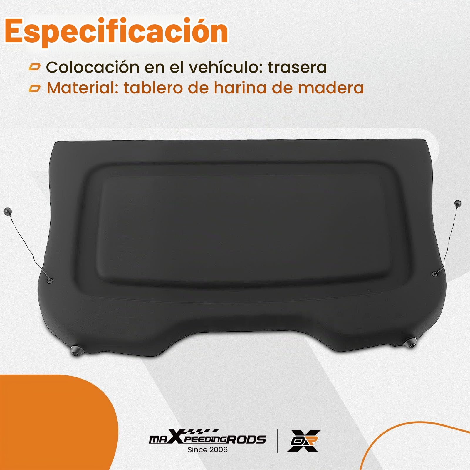 maXpeedingrods Cubierta de maletero para Ford Focus MK3 11-18 BM51A46506AD3JA6 negro