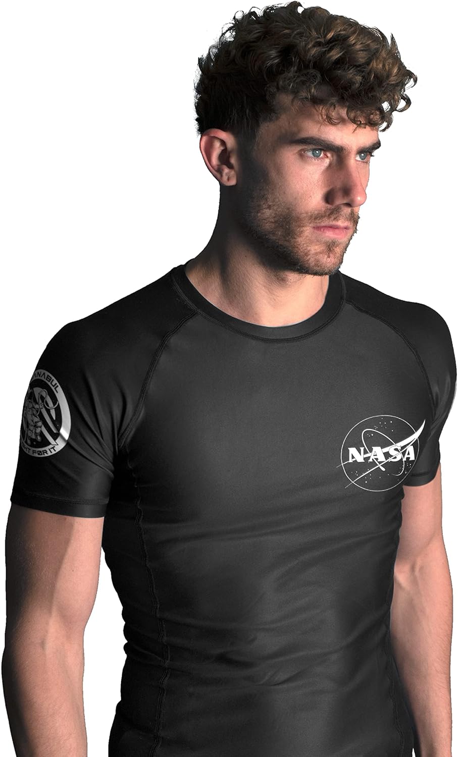 Sanabul NASA Short Sleeve Compression MMA BJJ Wrestling Jiu Jitsu Rash Guard - Image 2