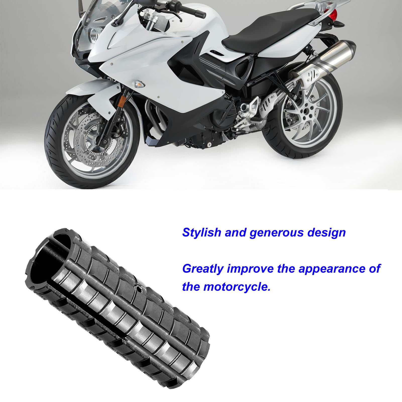 Akozon - Cubierta de Pedal de Cambio de Marchas, Cubierta de Pedal de Palanca de Cambio de Marchas para Motocicleta, Reemplazo de Aleación de Aluminio Ampliada para S1000XR K1600 G310R / GS(Negro)