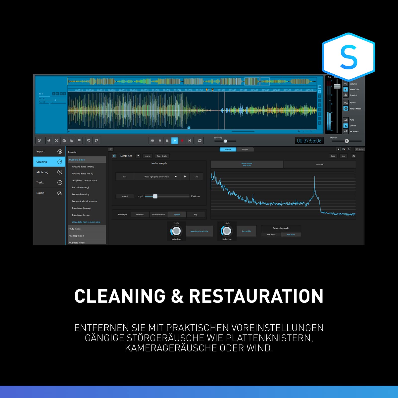 SOUND FORGE Audio Cleaning Lab 4 – Die einfachste Lösung für Audio Cleaning & Restauration