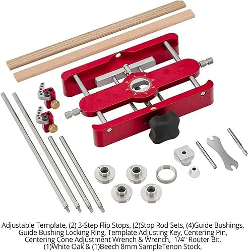 Miniatura 6 de Plantilla de mortaje de precisión y carpintería de espiga suelta 2 en 1 Localizador de punzón Doweling Jig Connector Fastener Herramientas de