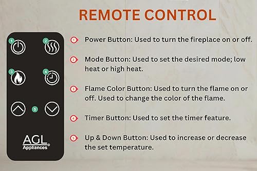 Miniatura 5 de 38" pantalla curvada del calentador eléctrico de la chimenea montada en la paredderecho libre