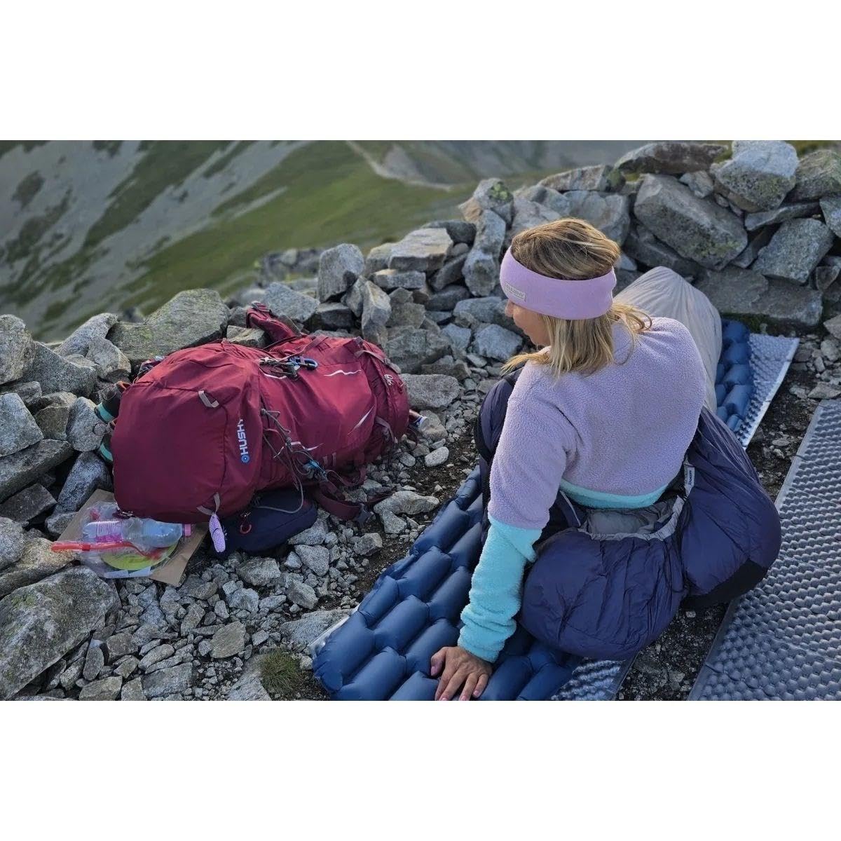Husky Zaino da trekking da 50 l – Zaino leggero e comodo per attività all'aria aperta con molto spazio, impermeabile, elementi riflettenti e fischietto per escursioni e spedizioni