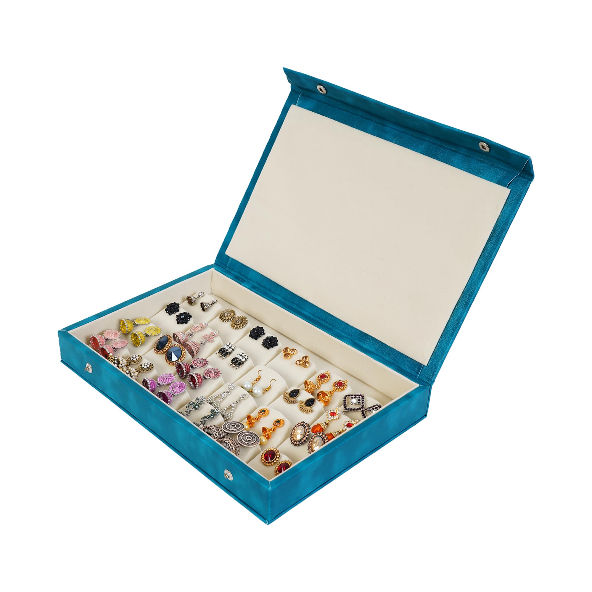 Boîte à boucles d'oreilles pour filles DigiRake bleu sarcelle