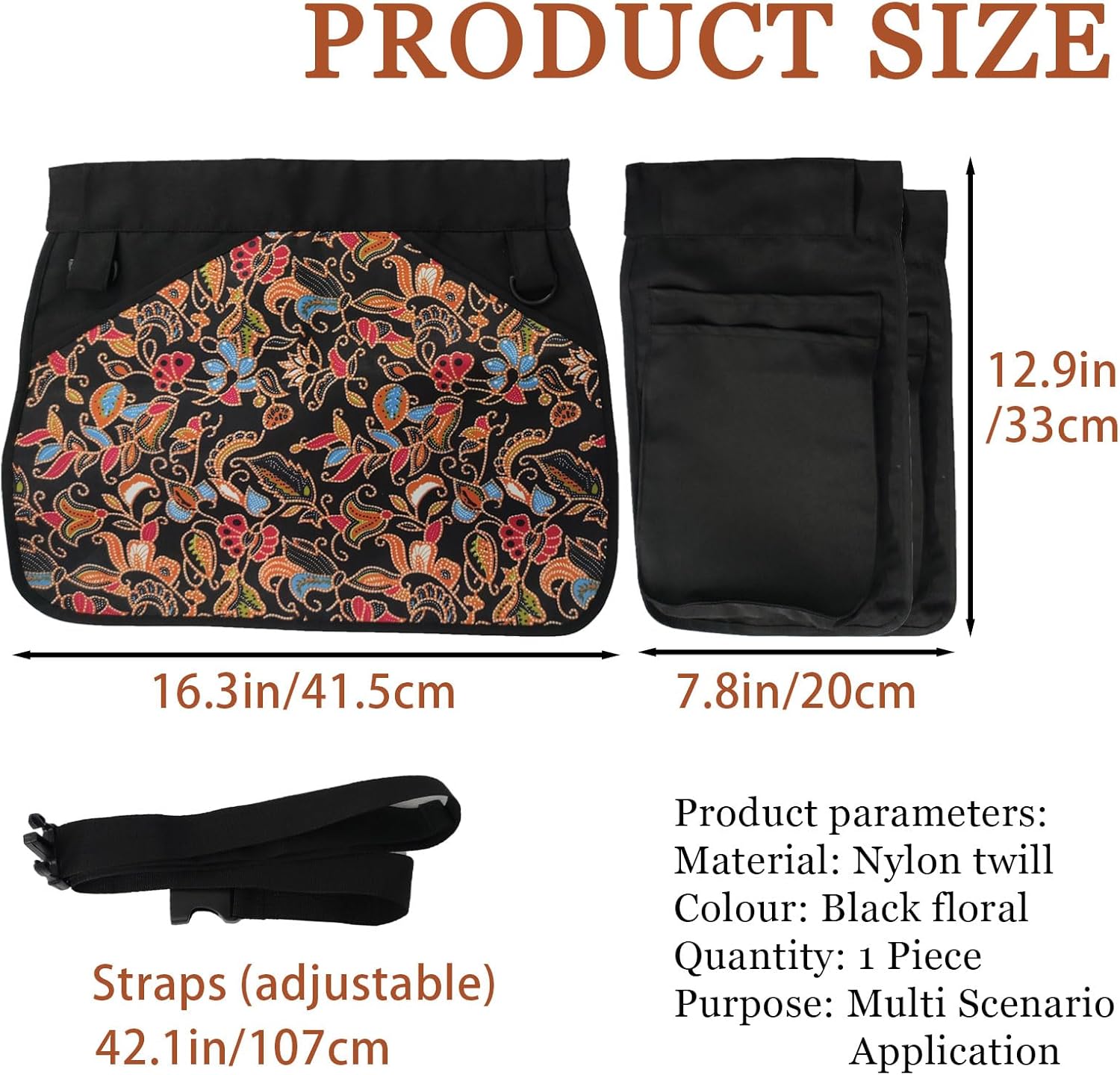 Garden Apron for Women with 5 Pocket, Adjustable Gardening Belt, Waitress Server Apron with Multiple Pockets, 1 Piece - Image 2