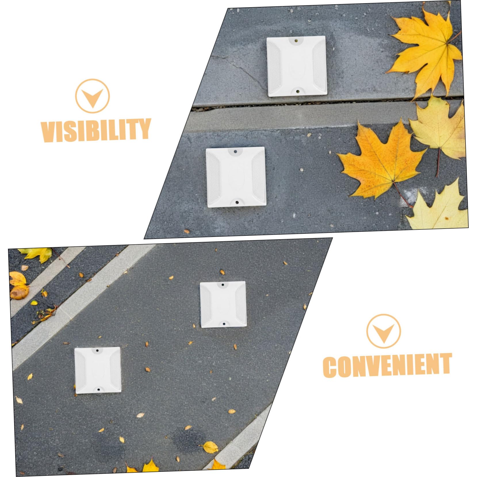 Anneome 3 series Postes De Entrada Para De Acceso Reflectores De Seguridad Para Pavimento Reflectores De Autopista Marcadores De Asfalto Marcadores De Calle 10 piezas x 3