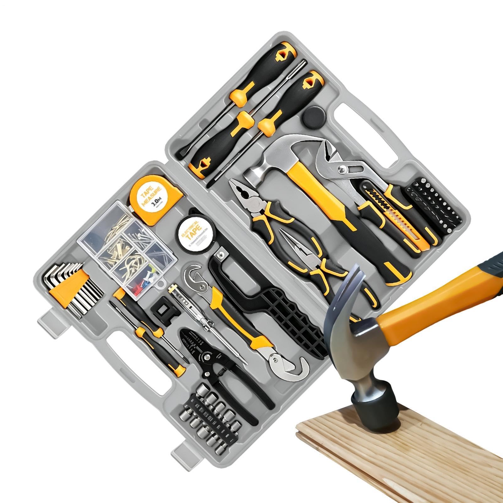 Kit Attrezzi Dormitorio Cacciavite Portatile Multifunzione da 166 Pezzi