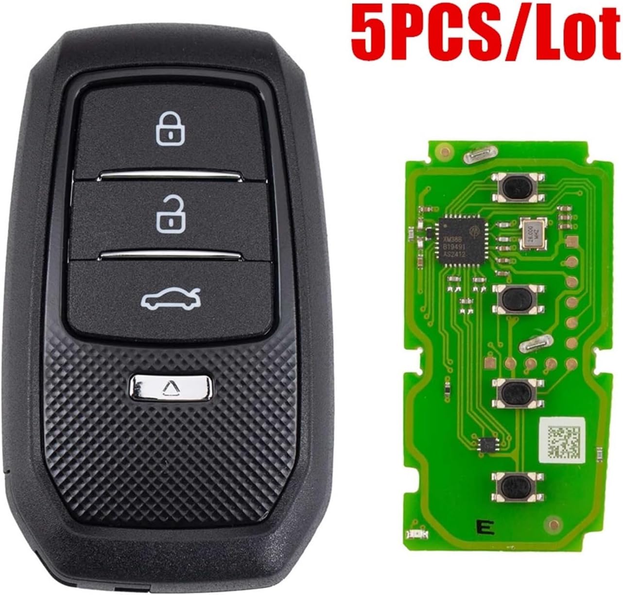 Compatible with Toyota XM38 Smart Key with Shell 5pcs/Lot