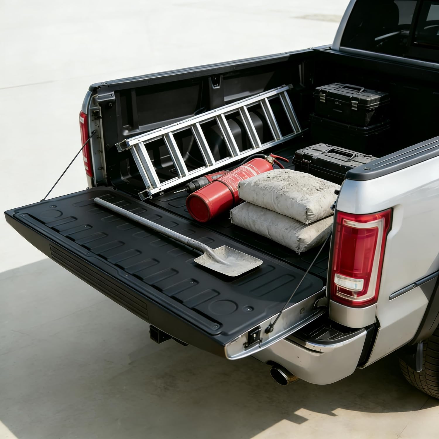 PENSUN 5.7FT Truck Bed Mat Fit for 2019-2026 Dodge Ram 1500 with Tailgate Mat, All-Weather Protector Truck Cargo Bed Liner 67.4"