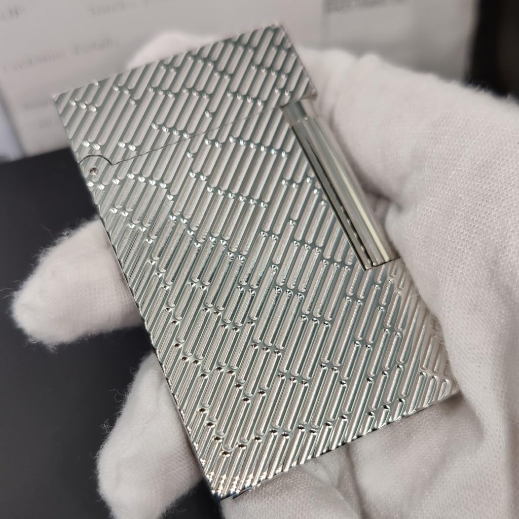 プログレッシブ小型薄型ストリップ限定版ライター、純銅一体型彫刻ライター、ハイエンドデザインシリーズライター、デュポンライター、純銅フ