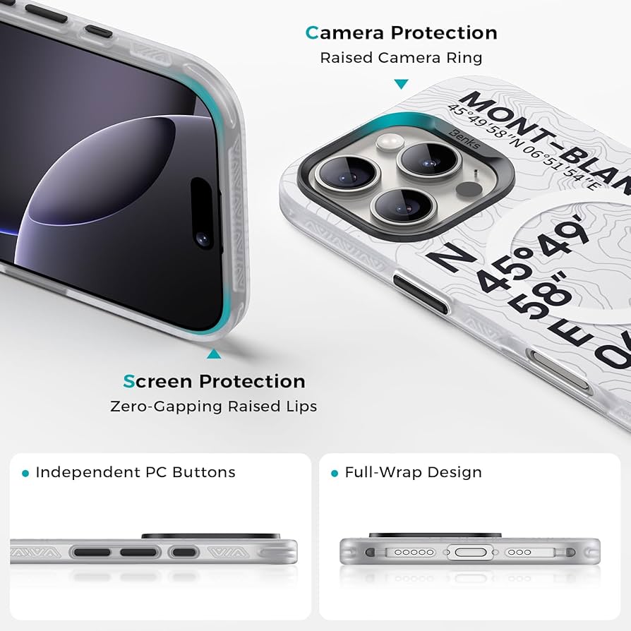 Amazon.com: BENKS Mont Blanc Case for iPhone 16 Pro (6.3 Amazon.com: BENKS Mont Blanc Case for iPhone 16 Pro (6.3