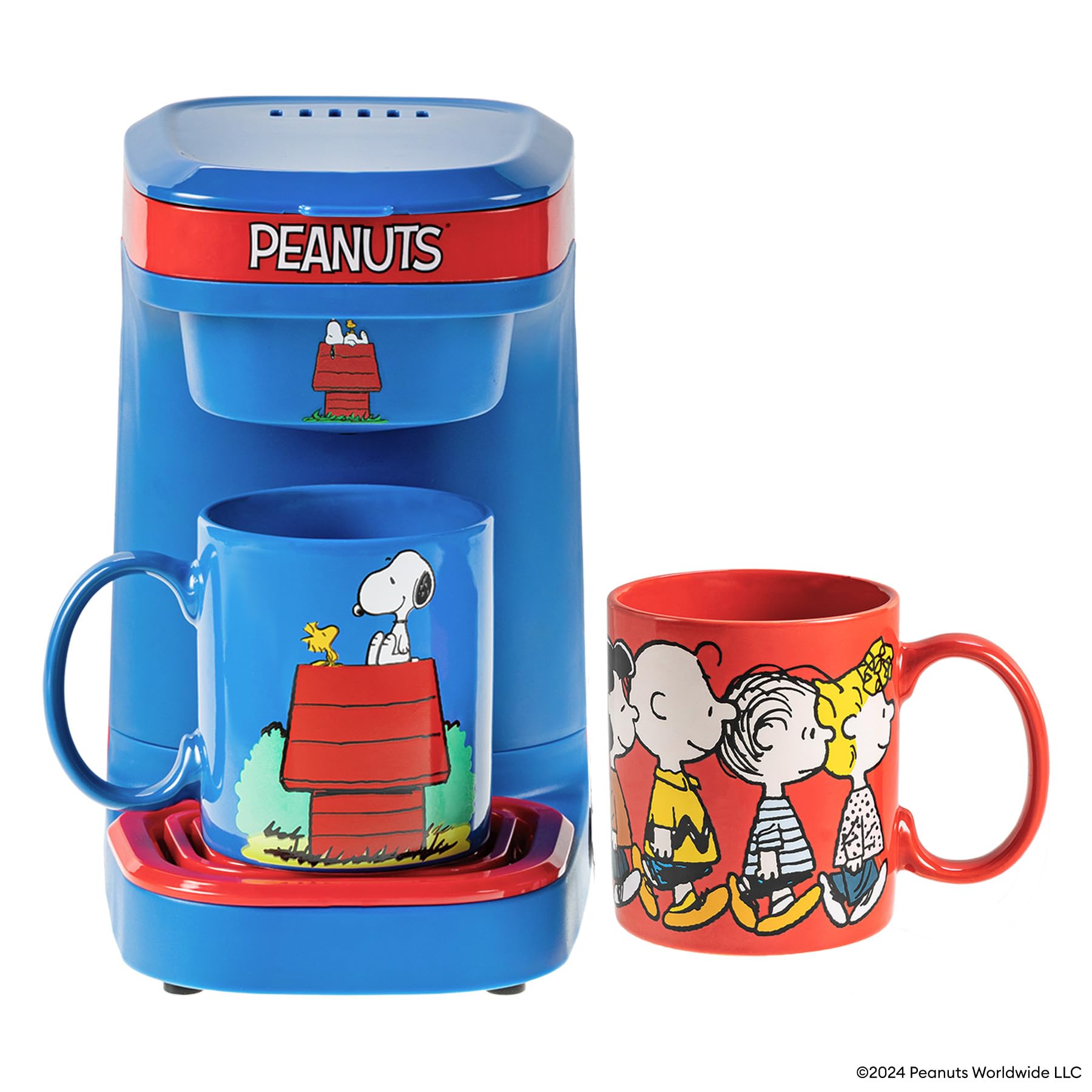 Cafetière Peanuts Uncanny Brands filtre à piston tasses céramique