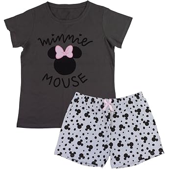 The Peanuts Snoopy Minnie Mouse Pyjamas Women's Pyjama Set Short Sleeve Nightdress Top Trousers Leisure Suit Pjs S M L XL XXL