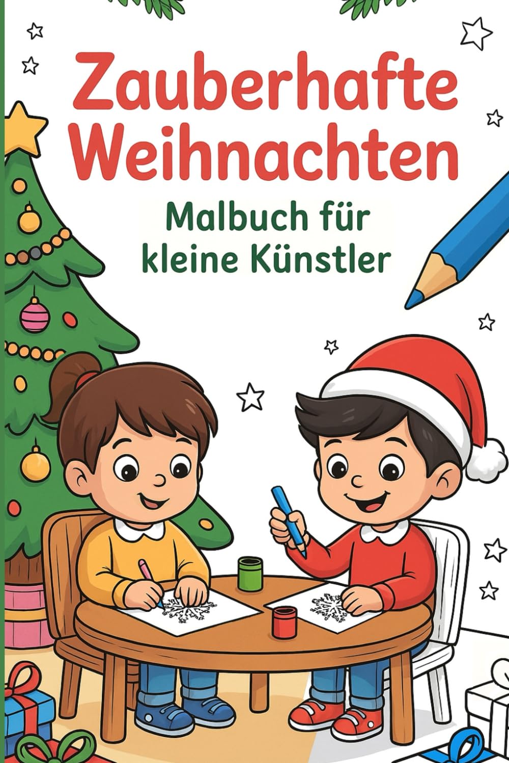 Zauberhafte Weihnachten: Malbuch für kleine Künstler
