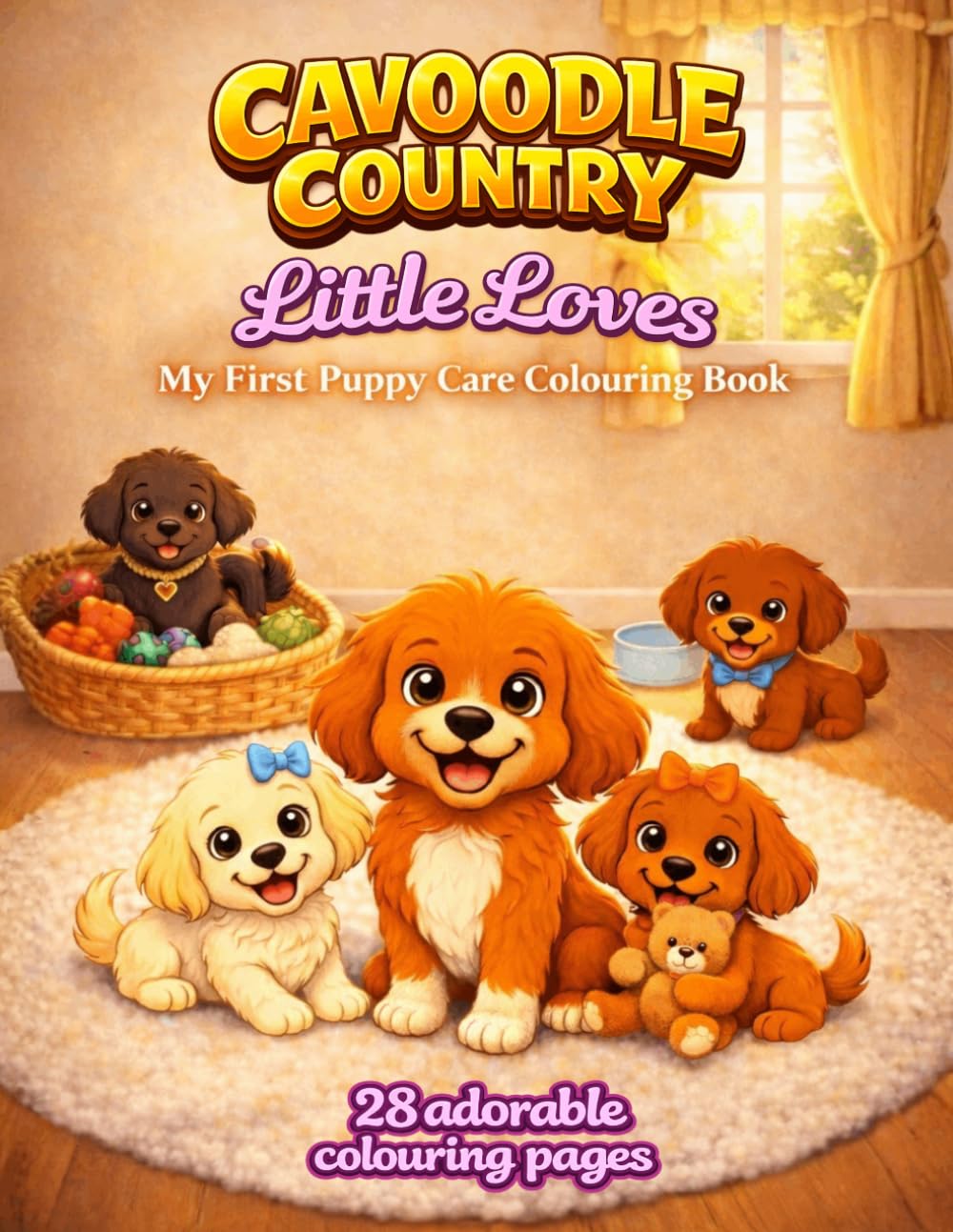 Cavoodle Country: Little Loves: My First Puppy Care Colouring Book for Kids Ages 3–8
