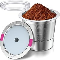 Vista 1 de Tazas reutilizables K Cup para Keurig, cápsulas de café reutilizables K Cup compatibles para cafeteras Keurig 1.0 y 2.0, tazas K de acero inoxidable