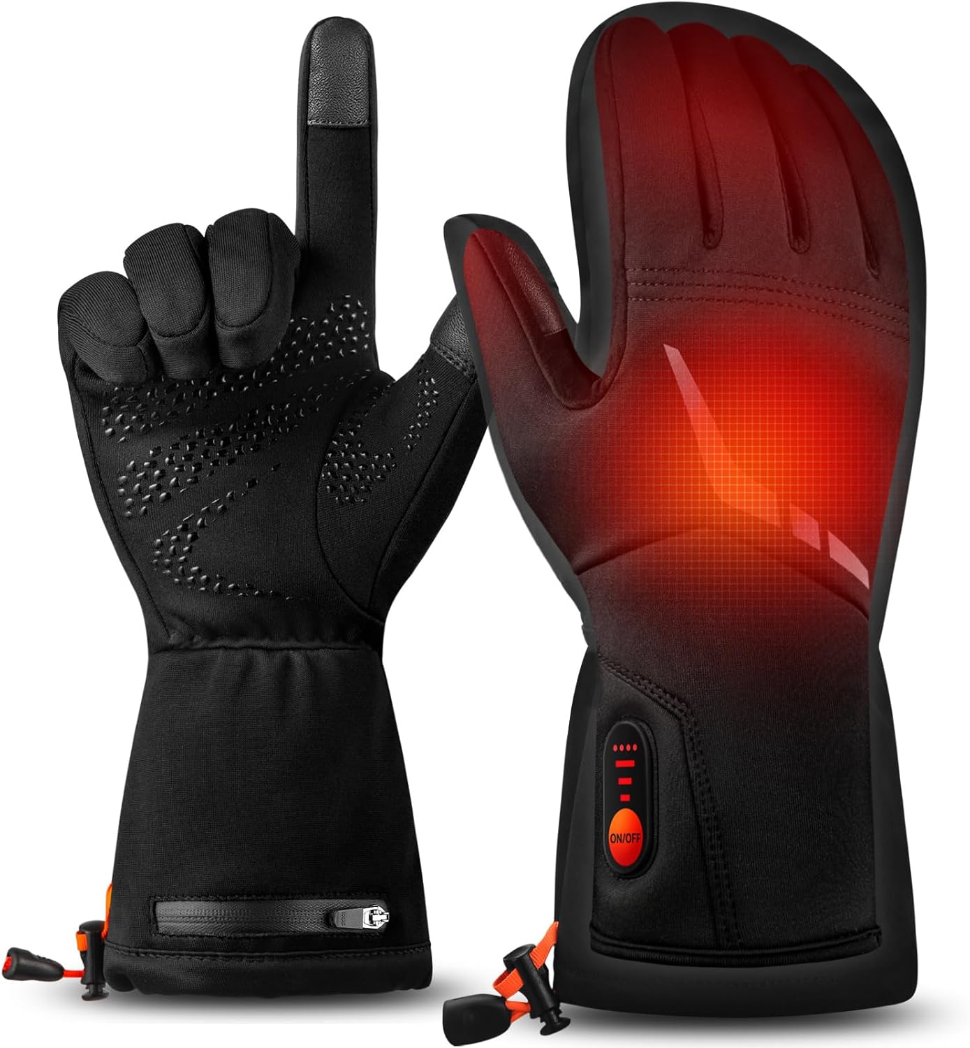 MATKAO Heated Gloves Liners Men Women, 3000mAh Heated Gloves with