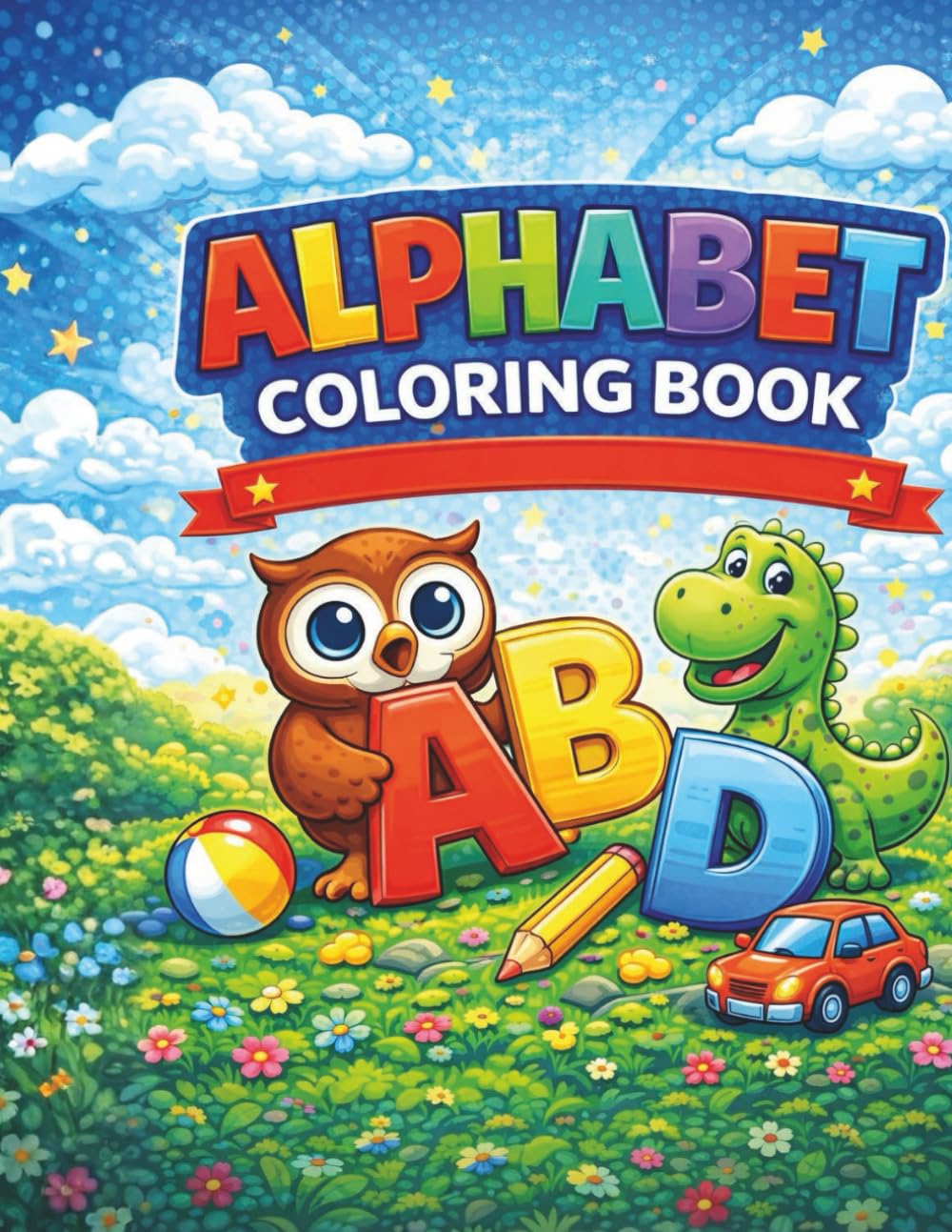 Alphabet Coloring Book for Kids: Learn ABCs While Coloring | Fun and Easy Letter Coloring Pages for Toddlers, Preschool & Kindergarten (Ages 3–7)