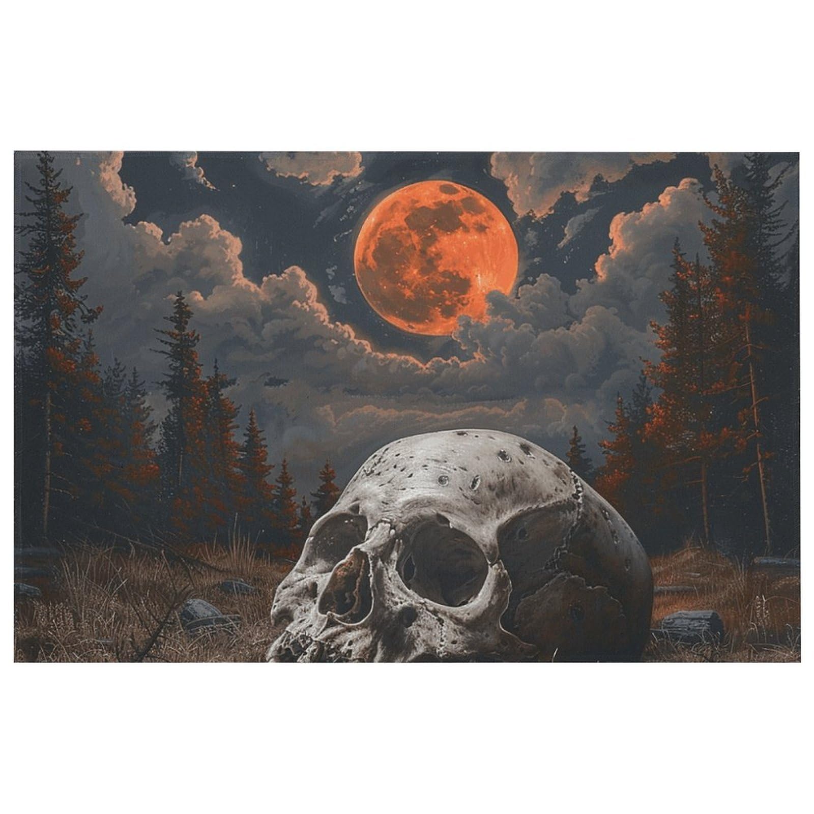 Amazon.com: Night and Skull Door Mat, Super Absorbent Floor Mat