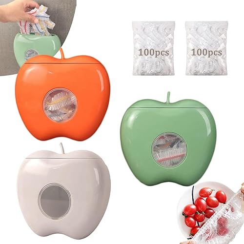 Caja de almacenamiento de plástico, caja de almacenamiento de película adhesiva gruesa con 200 envolturas de plástico, organizador de cocina