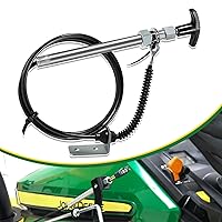 Vista 1 de AM134404 Repuesto para cable de entrada de control de canalón John Deere, cable deflector de canalón compatible con soplador de nieve JD de 44