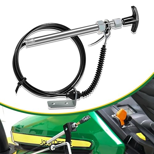 AM134404 Reemplazo para cable de entrada de control de boquilla John Deere, cable deflector de canal compatible con soplador de nieve JD de 44