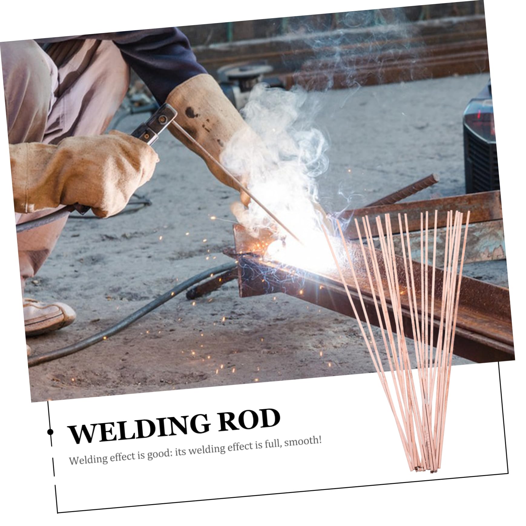 NULYLU 20pcs Copper Brazing Rods Silver/golden Welding Wire Flux Cored Wire for Electromechanical Repairing