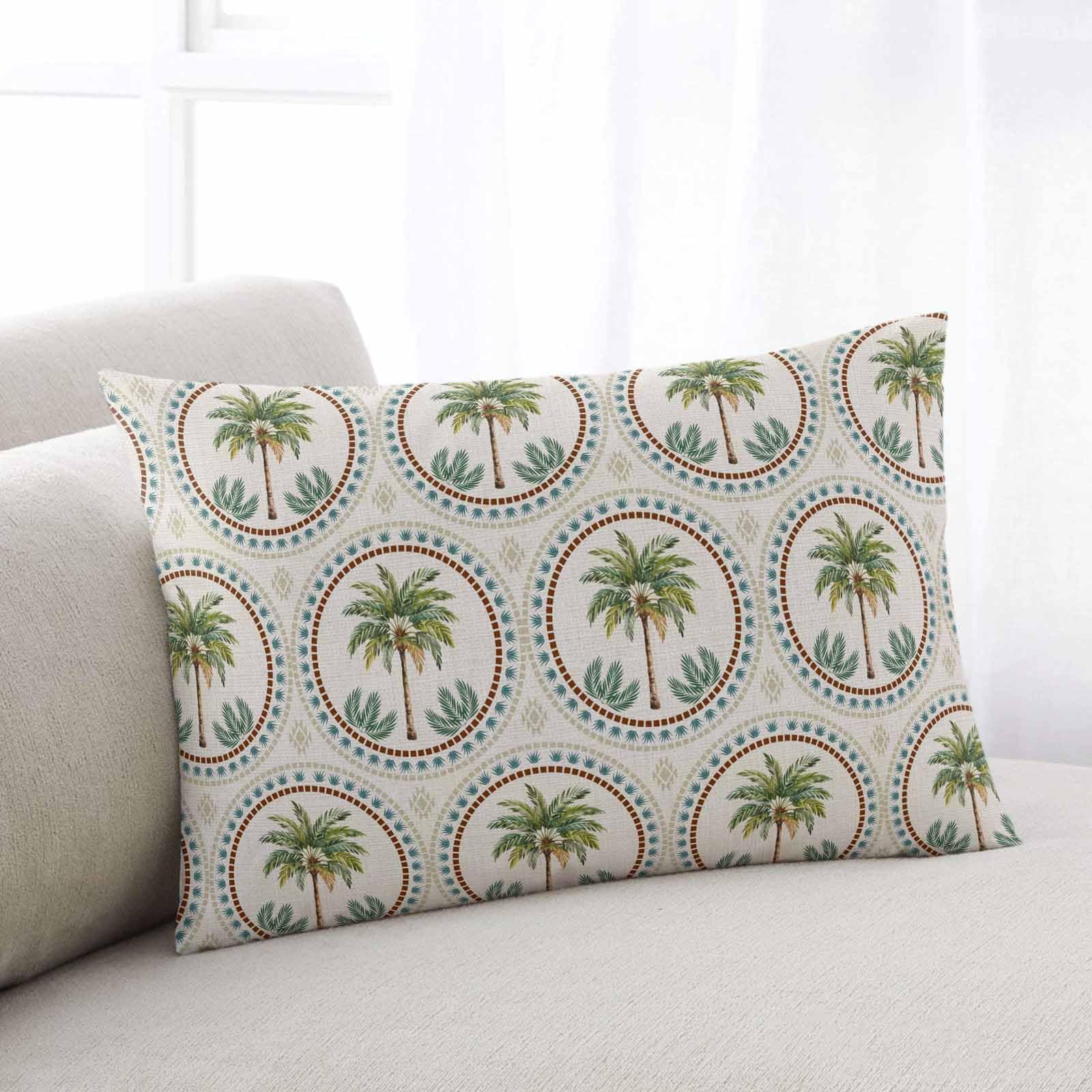 Amazon.com: Vintage Palm Trees Lumbar Throw Pillow Covers 12x20