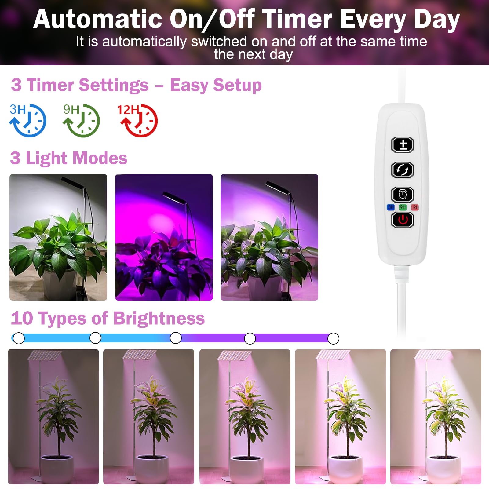 Lampes De Croissance Pour Plantes D'intérieur, Lampe De Croissance LED