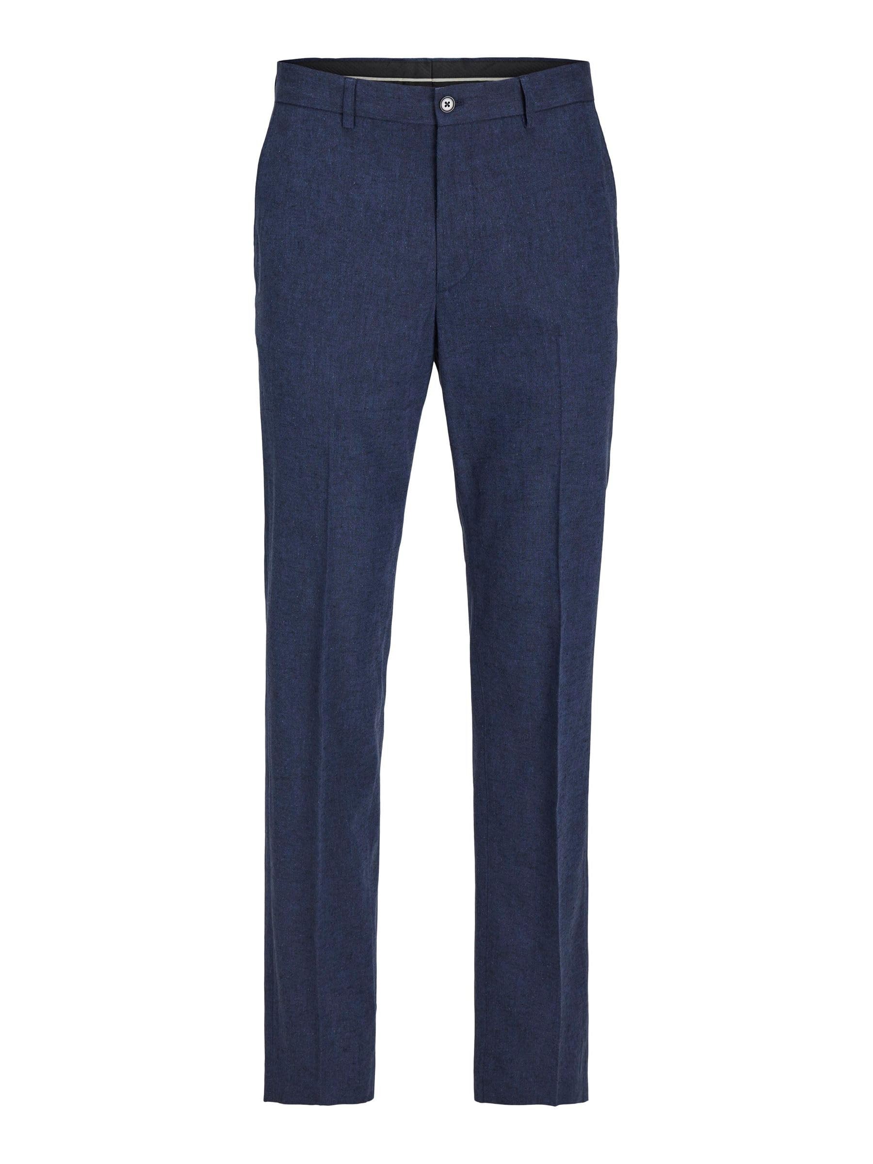 JACK & JONES Jprriviera Linen Trouser Slim Fit Sn - Garnitur — spodnie Mężczyźni