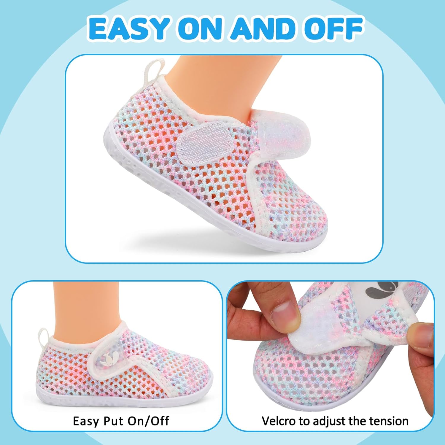 FEETCITY Baby Boys Girls Water Sport Shoes Barefoot Kids Aqua Socks Quick-Dry Beach Swim Pool Shoes - Image 3