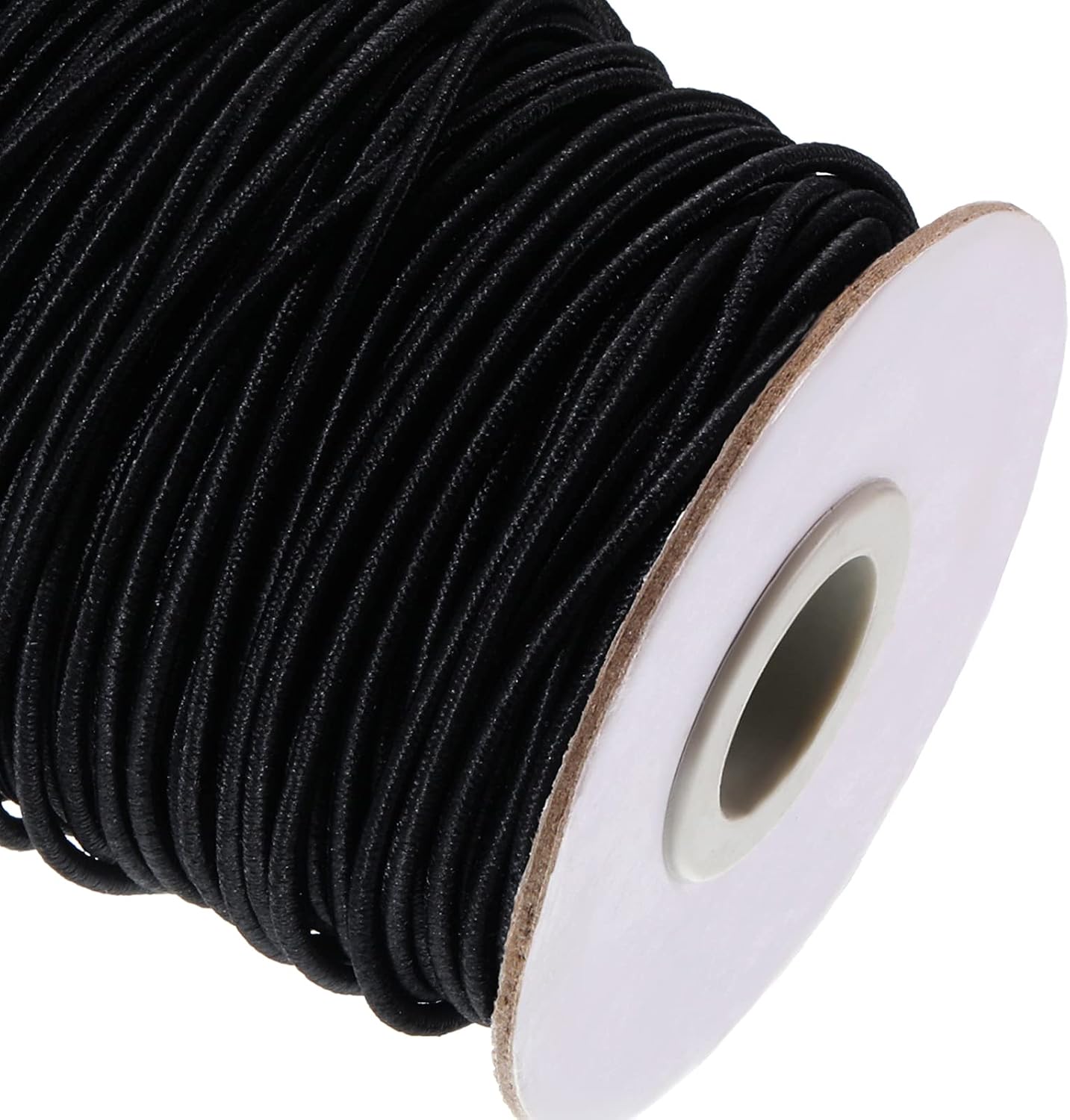 100 Yards 2 mm Elastic Cord Stretch String Elastic Beading Cord Craft Thread for Jewelry Making (Black)