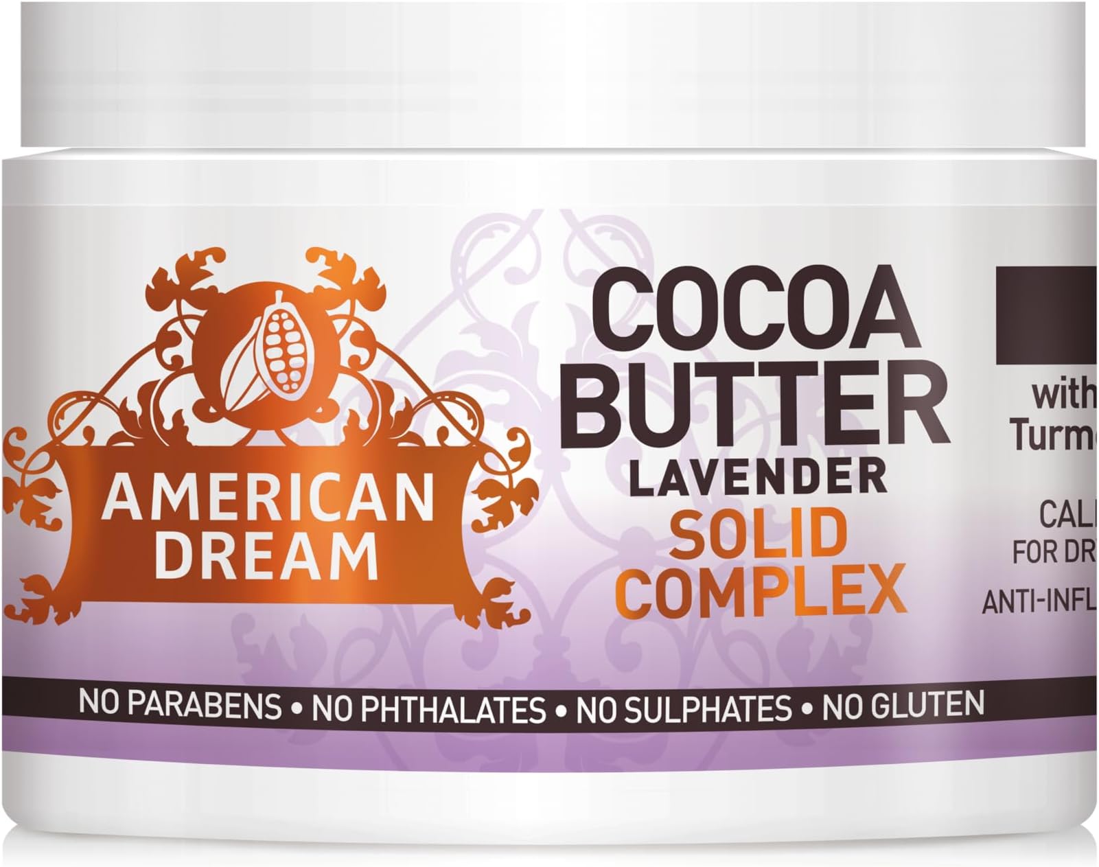 Lavender Cocoa Butter Solid Complex Infused with Lavender Oil and Vitamin E, 56 ml