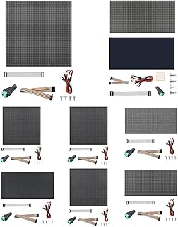 Aktudy RGB Full-Color LED Display Adjustable Brightness LED Panel Screen Display 64x32 Pixel 64x64 Pixel HUB75 Interface for Raspberry