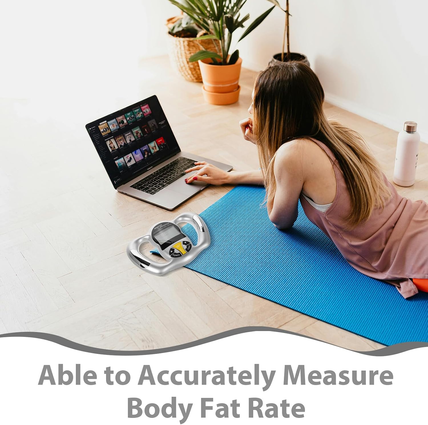 Handheld Digital Body Fat Monitor Portable Fat Calculator Machine with High Accuracy Bmi Analyzer for Precise Health Assessment and Calorie Measurement