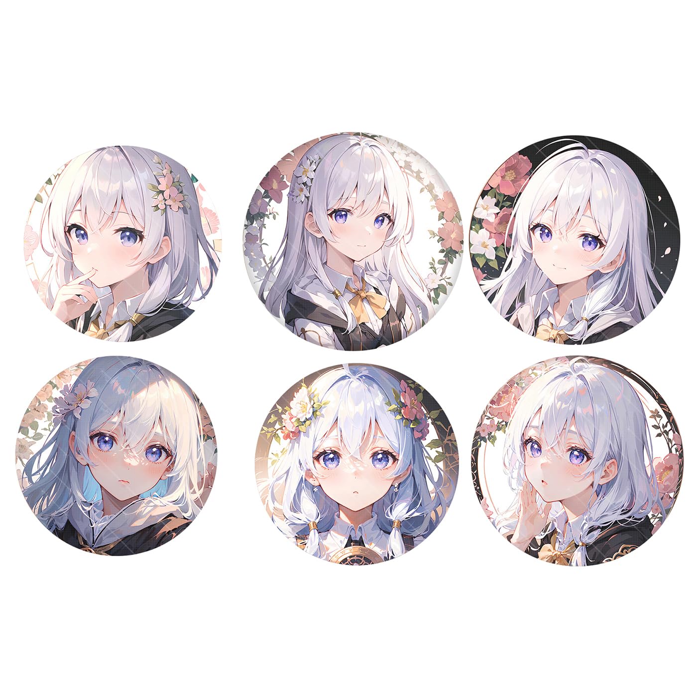 魔女の旅々イレイナ缶バッジ6個セット