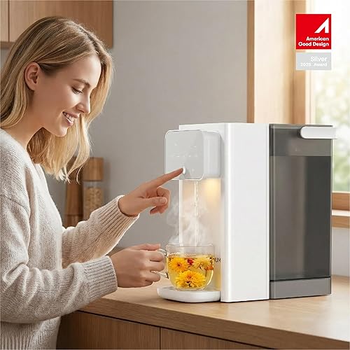 Miniatura 2 de Dispensador de Agua Caliente Instantáneo Rhovam para Calentamiento y Dispensación Rápidos, Temperaturas Ajustables y Dispensación de 3 Volúmenes de