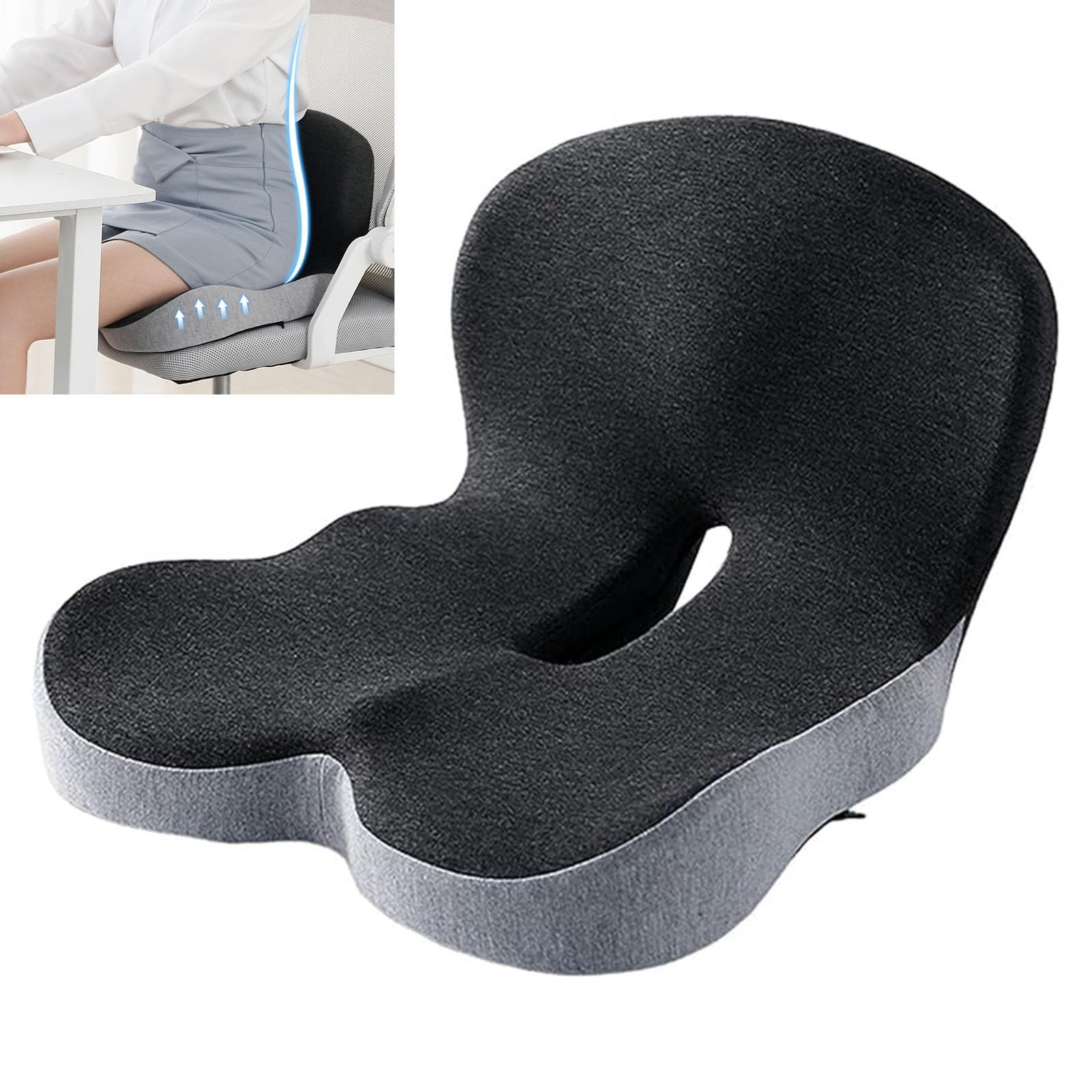 Sciatique et douleurs de dos : le coussin de siège ergonomique haute densité