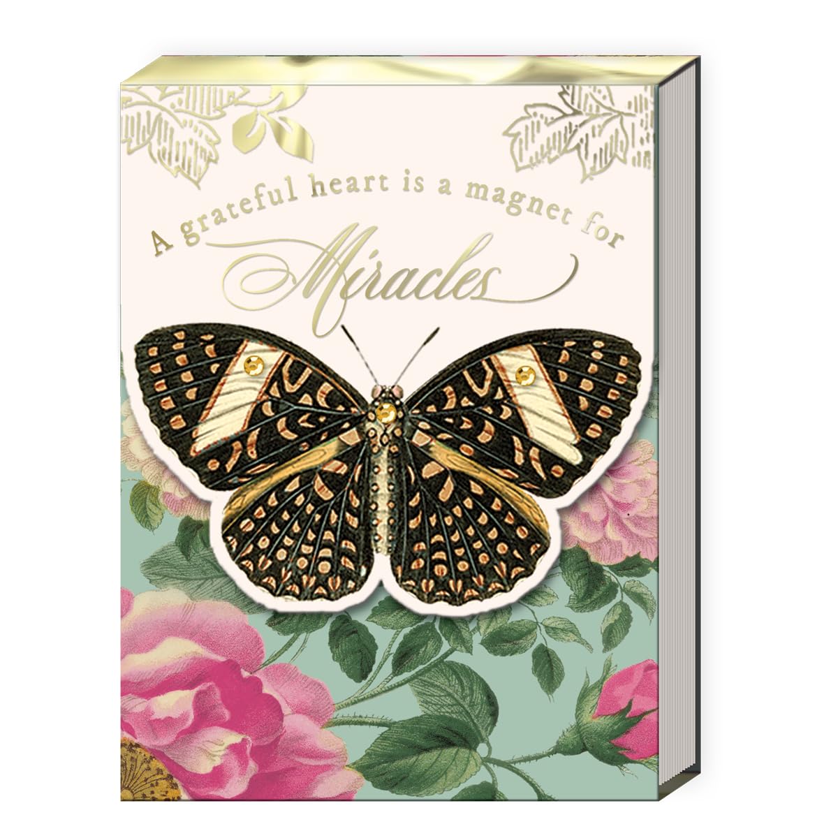 Punch Studio Butterfly Pocket Notepad - Orange -10