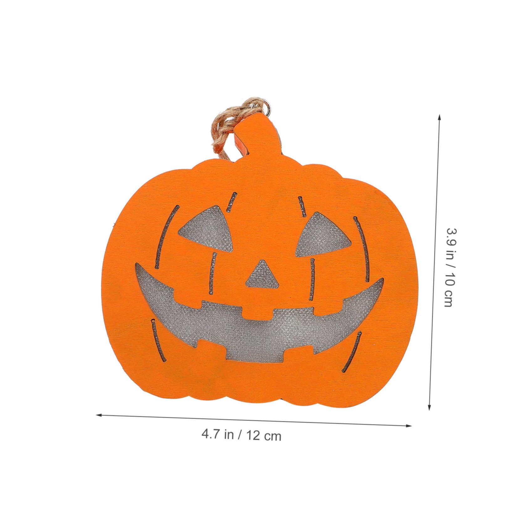 PRETYZOOM Halloween Ornament Wooden Pumpkin Light Decorative Warm Lighting for Home Party