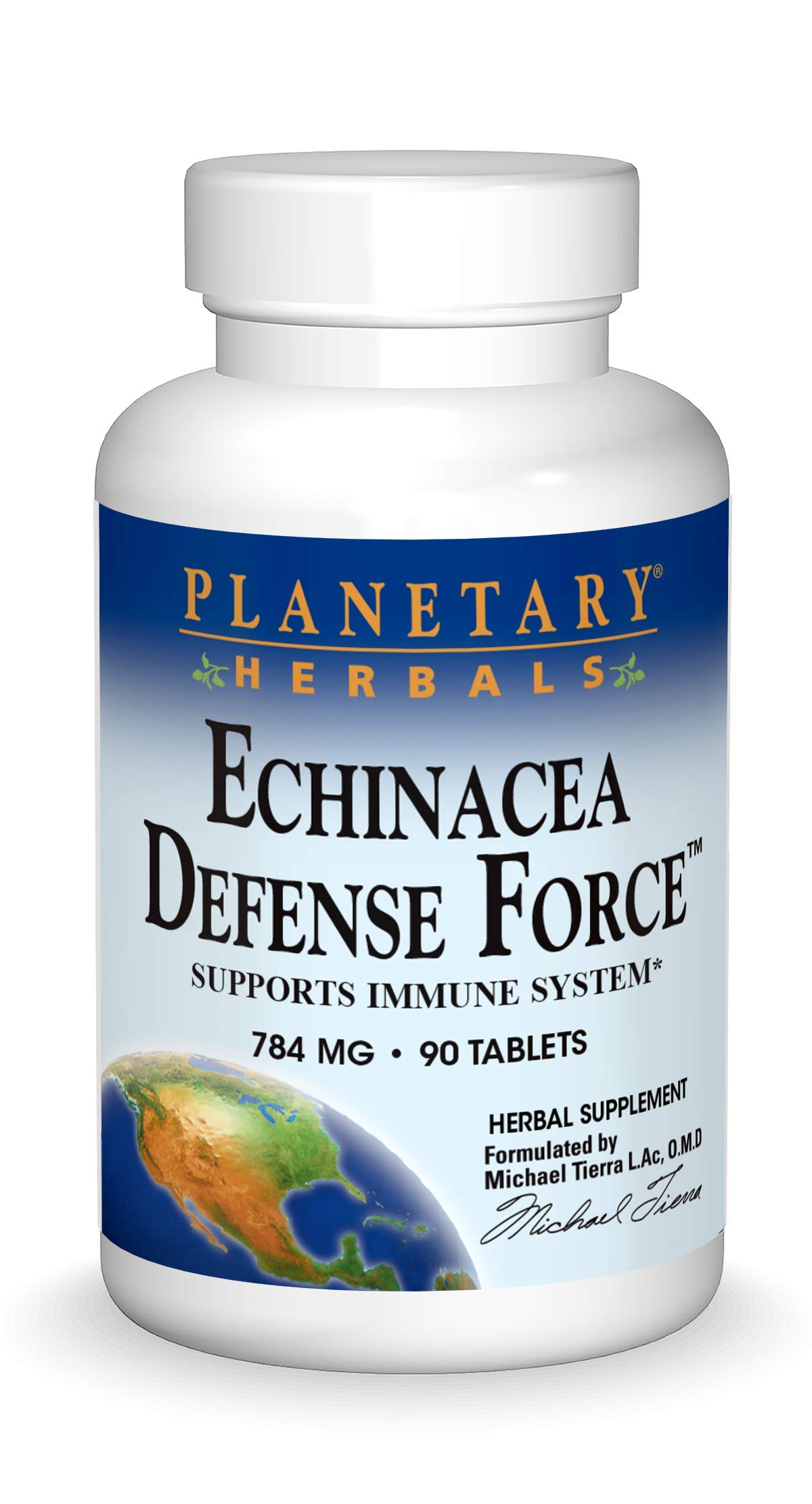Planetary Herbals Echinacea Defense Force, 784 mg, Tablets, 90 tablets