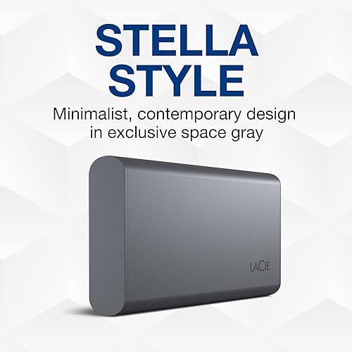 Miniatura 6 de LaCie SSD móvil Secure 2TB, 1050MBs, USB-C, USB 3.2 Gen2, protección con contraseña, compatible con iPhone ProRes 4K 120FPS, servicio de rescate de