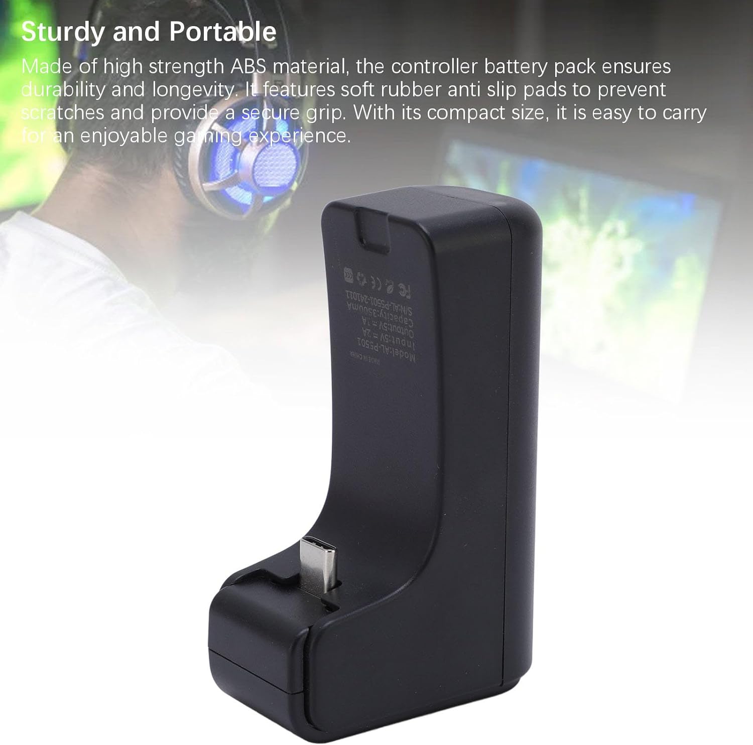 بي وينر حزمة بطارية وحدة تحكم العاب محمولة بديلة 3500 مللي امب... - view 2