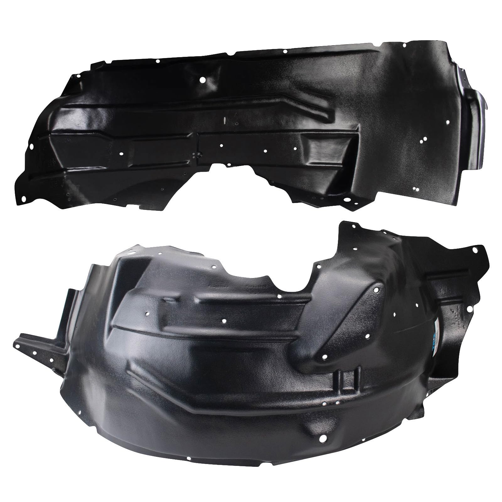 TRQ Front Driver and Passenger Side Inner Fender Liner Set Compatible with 2004-2005 Ford F-250 Super Duty F-350 Super Duty