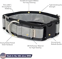 Vista 51 de If It Barks - Collar Martingala reflectante de 1.5 pulgadas con hebilla a presión rápida para perros - Ajustable - Fabricado en Estados Unidos