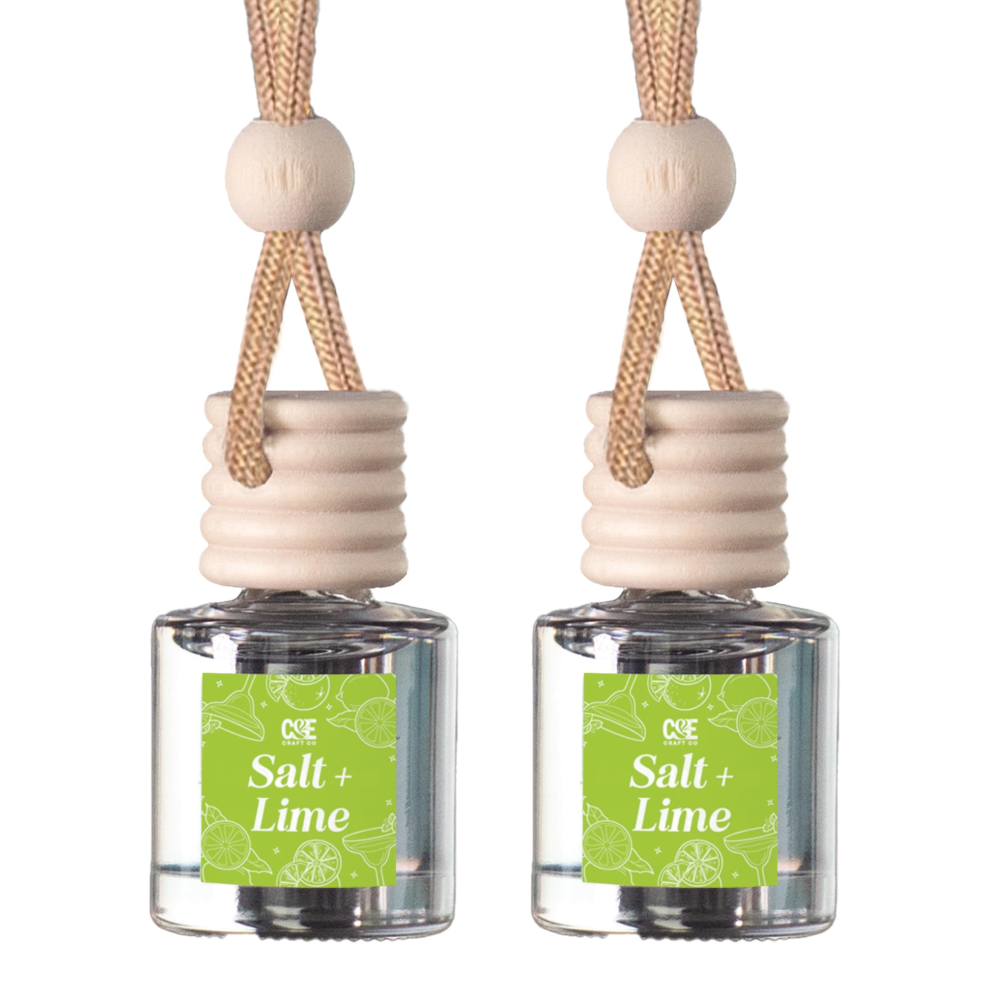 CANDECraftCo 2 Pack Hanging Car Air Freshener Diffuser for Essential Oils
